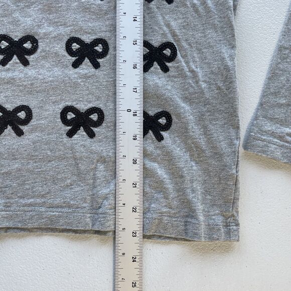Lot Of 2 Gap Old Navy Youth Girls 14-16 Long Sleeves Top T-shirt Sequined Bows - Picture 10 of 13